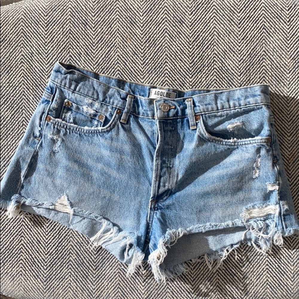 Agolde cut off shorts